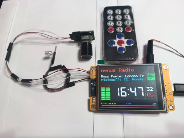 ESP32 Internet Rádió yoradio akár több darab is! 4