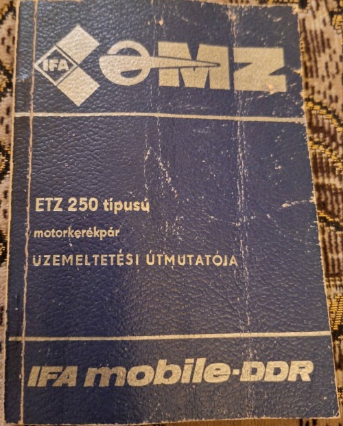 ETZ 250 zemeltetsi tmutat kziknyv