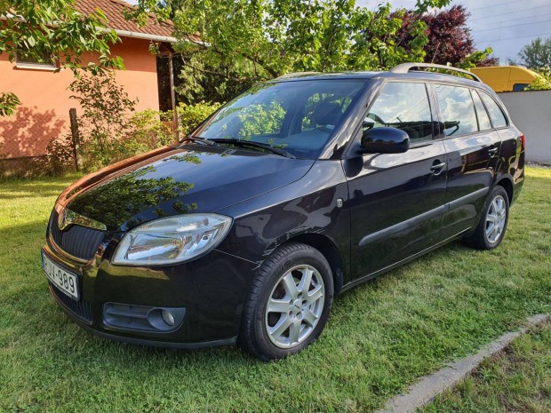 EURO5 Fekete Skoda Fabia Kombi 1.4 TDI - Friss mszaki VH, Klma, PDC