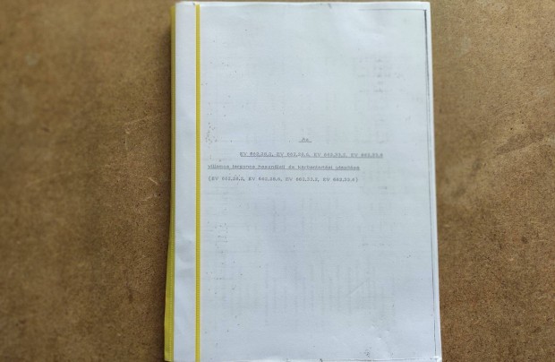 EV 622.28.2 Villamos targonca kezel�si karbantart�si utas�t�s