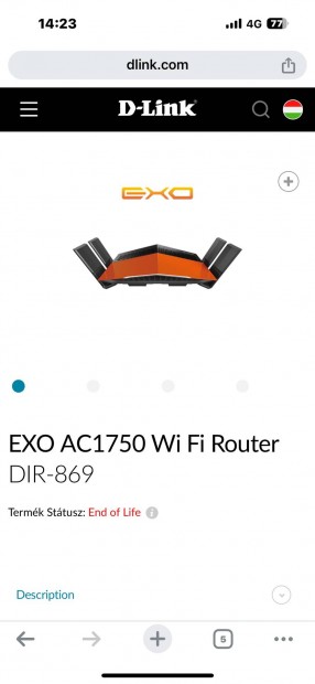 EXO AC1750 Wi Fi Router DIR-869