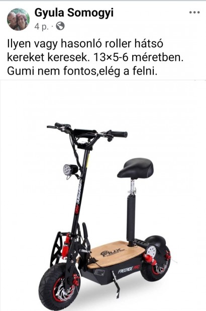 E-Flux hts kereket keresek!