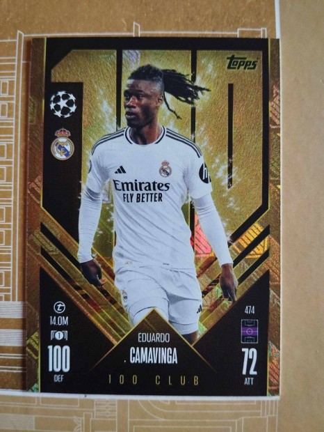 E. Camavinga (Real Madrid) 100 Club Bajnokok Ligja 2024/25 krtya