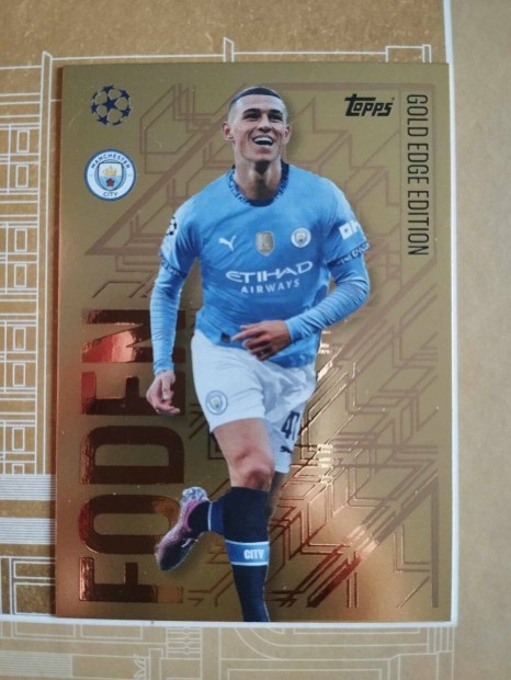 E. Haaland (Manchester City) Gold Edge Bajnokok Ligja 2024/25 krtya