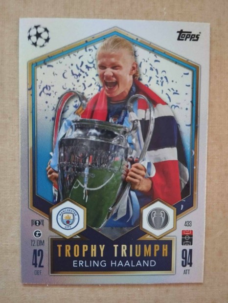 E. Haaland (Manchester City) Trophy Triumph BL 2024/25 focis krtya