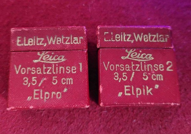 E. Leitz Wetzlar - Leica elttlencsk 3,5/5cm Elpro / Elpik