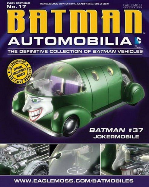 Eaglemoss DC Batman #37 (Jokermobile) magazin, jsg