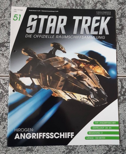 Eaglemoss Star Trek Hirogen Warship magazin, jsg