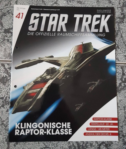 Eaglemoss Star Trek Klingon Raptor fzet