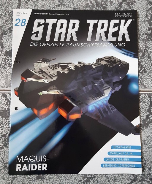 Eaglemoss Star Trek Maquis Raider magazin, jsg
