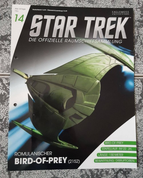 Eaglemoss Star Trek Romulan Bird-Of-Prey (2152) fzet