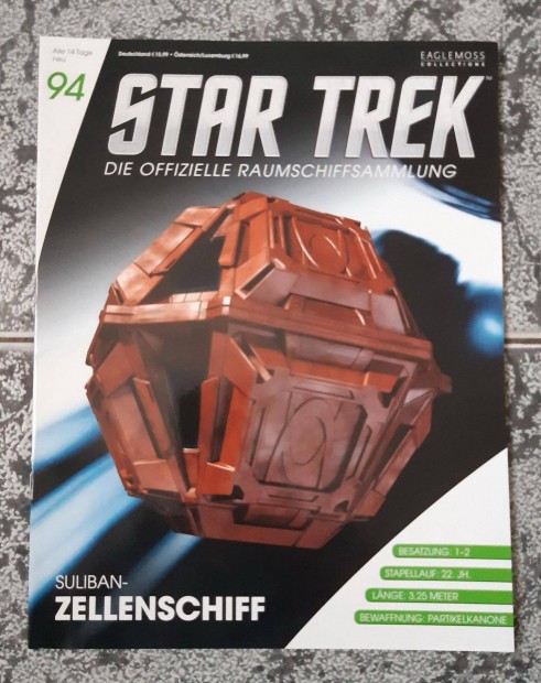 Eaglemoss Star Trek Suliban Cell Ship magazin, jsg