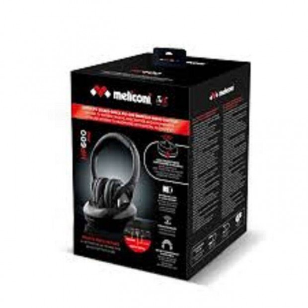 Ear TV audio fejhallgató Meliconi HP 600 Pro Nero