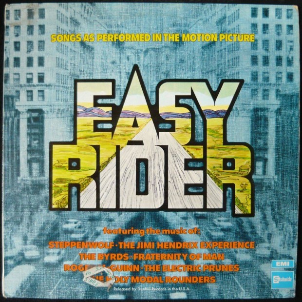 Easy Rider filmzene (angol nyoms, EX llapot hanglemez)