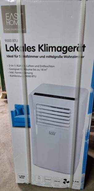 Easyhome 9000 BTU mobil klma, prtlant s szrt ventilltor