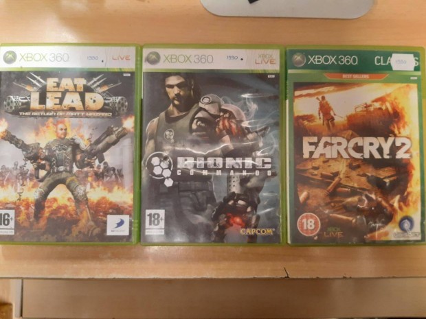 Eat Lead, Bionic Commando, Far Cry 2 Xbox 360 Jtkok !