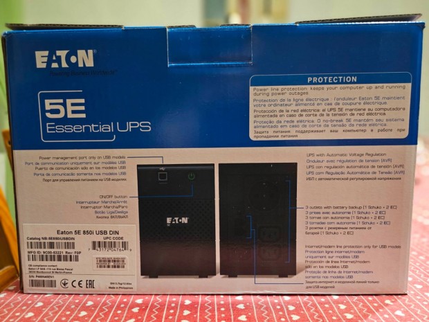 Eaton 5E 850i USB sznetmentes tpegysg / 850 VA / 480 W