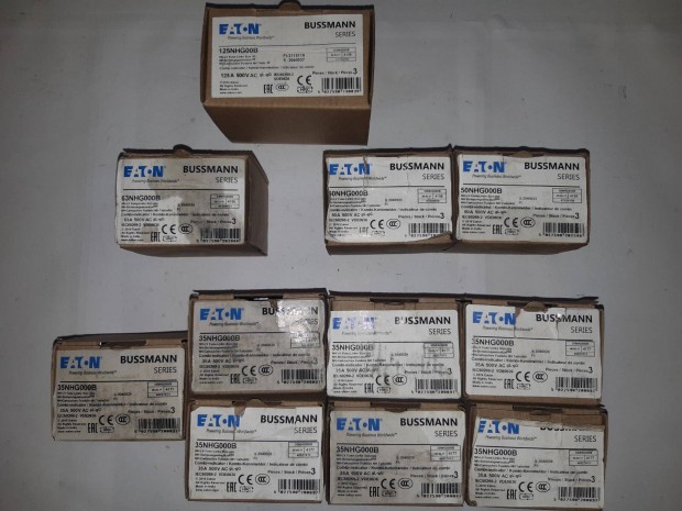 Eaton Bussman késes biztosíték csomag 11x3 db, új /211