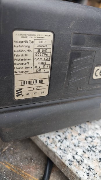 Eberspacher D3L Levegs llfts 