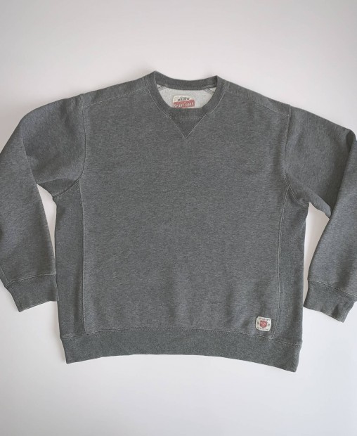 Eddie Bauer USA basic szrke crewneck pulcsi