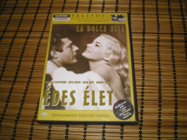 des let Fellini dupla lemezes DVD hibtlan M. Mastroianni A. Ekberg