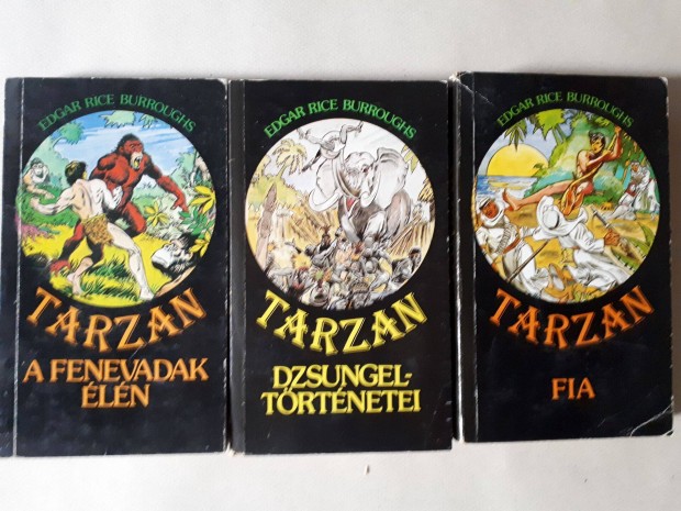 Edgar Rice Burroughs -Tarzan knyvek, 3 db egyben