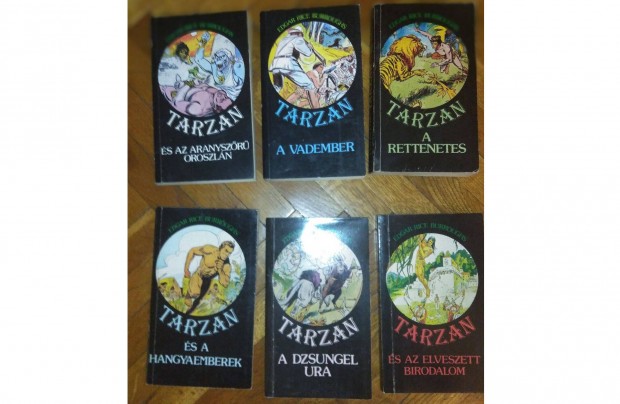 Edgar Rice Burroughs: Tarzan knyvek (6 db)