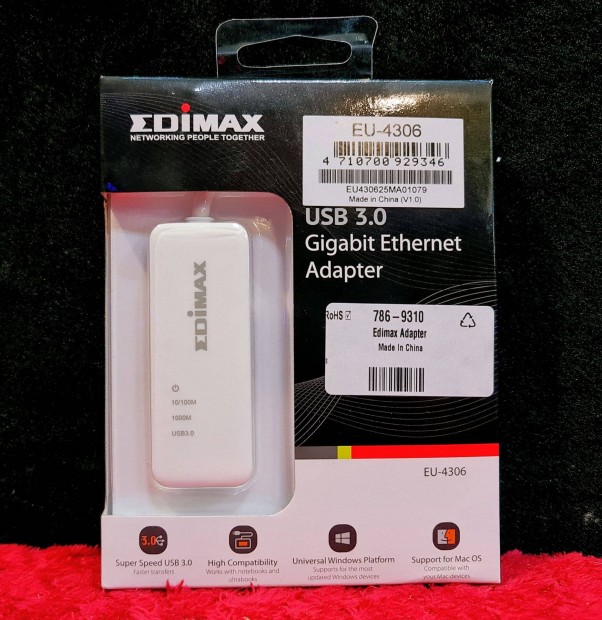 Edimax USB 3.0 to 10/100/1000Mbps Gigabit Ethernet Adapter,Szp llapo