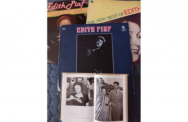 Edith Piaf 3db nagylemez+1knyv