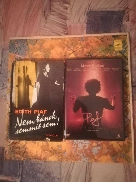 Edith Piaf lete knyvben, DVD-n s hangja nagylemezen