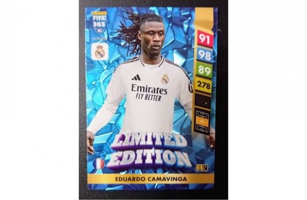 Eduardo Camavinga Real Madrid Limited focis krtya Panini FIFA 2025