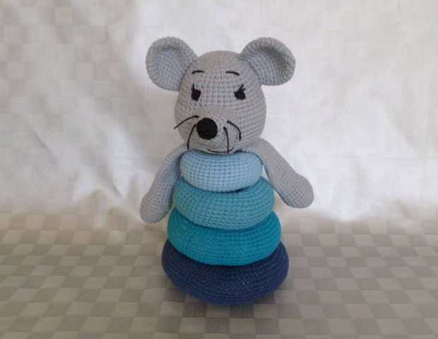 Eg�r piramis Montessori k�zs�gfejleszt� �sszerak�s baba j�t�k