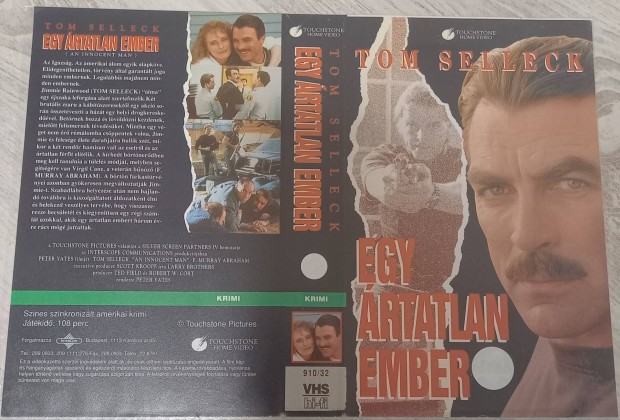 Egy rtatlan ember - krimi vhs - Tom Selleck