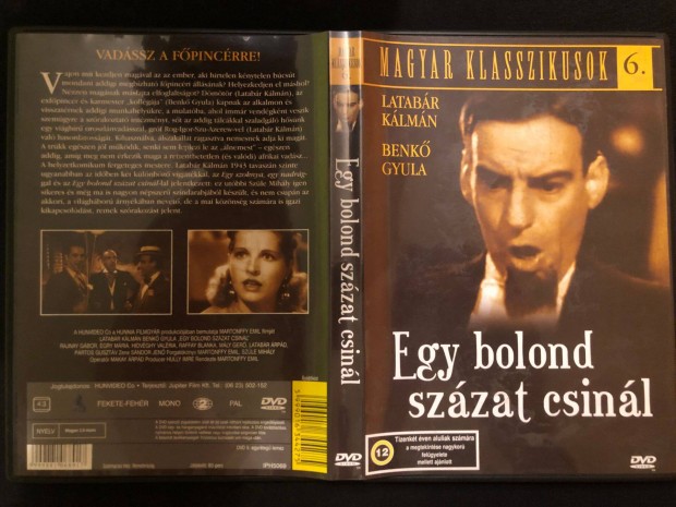 Egy bolond szzat csinl DVD - Magyar klasszikusok 6. (karcmentes)