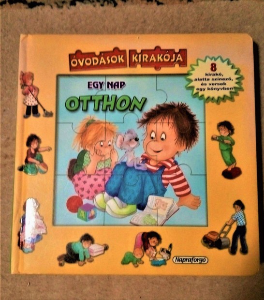 Egy nap otthon vodsok kirakja (mese+puzzle+sznez)