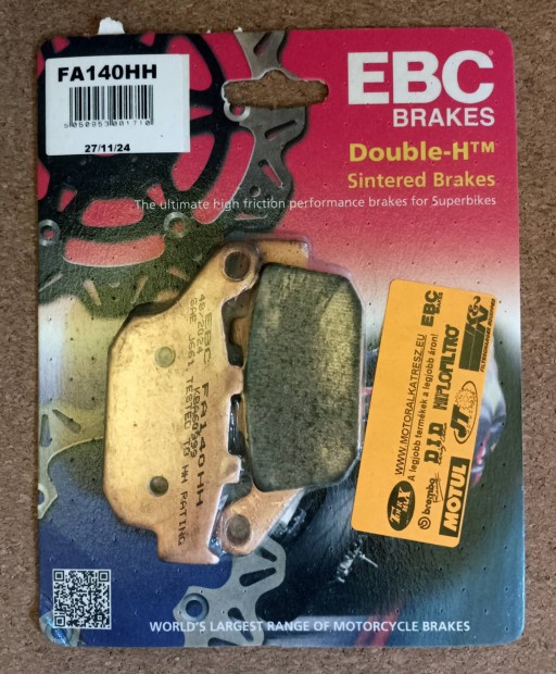 Egy p�r EBC Double-H Sintered f�kbet�t Fa140HH