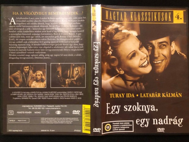Egy szoknya, egy nadrg DVD - Magyar klasszikusok 4. (karcmentes)