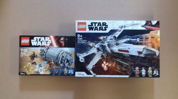 Egy j remny bontatlan Star Wars LEGO 75136 Droid + 75301 Luke utnv