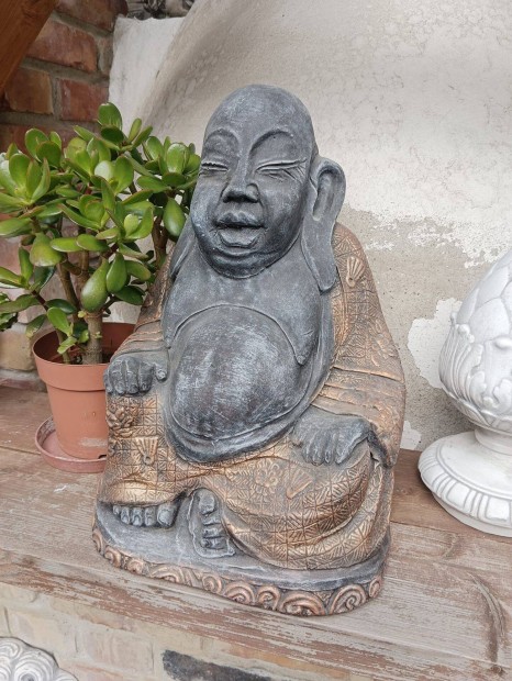 Egyedi Nevet szerencsehoz Buddha kerti k szobor dsz feng shui