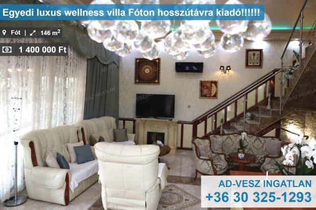 Egyedi luxus wellness villa  Fton hossztvra kiad!!!!!!