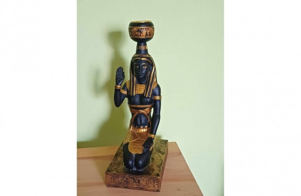Egyiptomi figurlis gyertyatart 21 cm