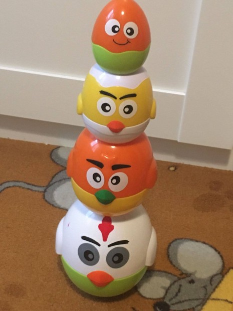 Egymásba rakható tojások ügyességi toronyépítő játék!