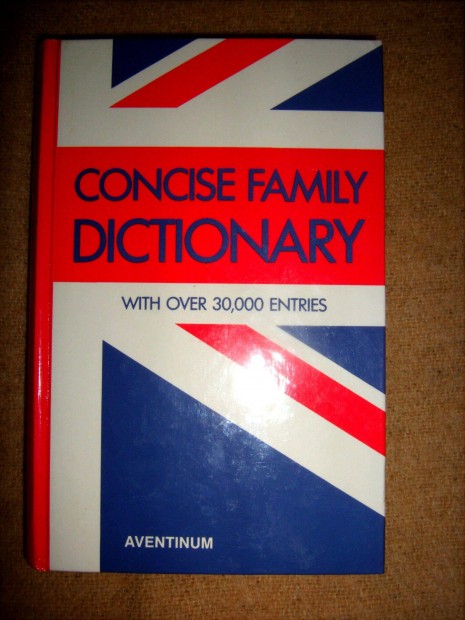 Egynyelv Concise Family Dictionary Brown Watson, ajndknak is