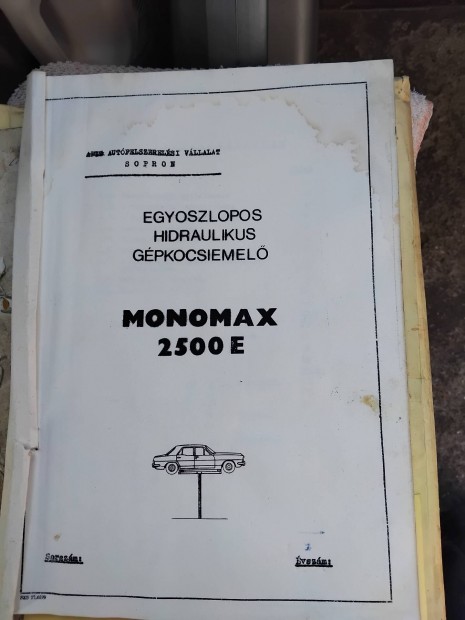 Egyoszlopos cspos emel