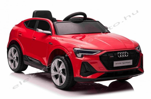 Egyszemlyes AUDI E-Tron 12V lakk piros eredeti lic elektromos kisaut