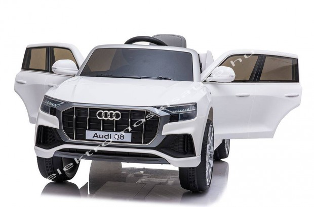 Egyszemlyes AUDI Q8 12V fehr eredeti licence elektromos kisaut