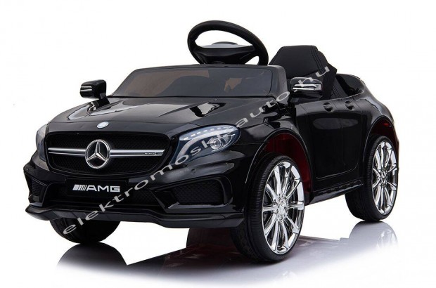 Egyszemlyes Mercedes Benz GLA 45 AMG fekete elektromos kisaut