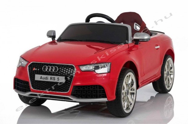 Egyszemélyes piros AUDI RS5 12V eredeti licence elektromos kisautó
