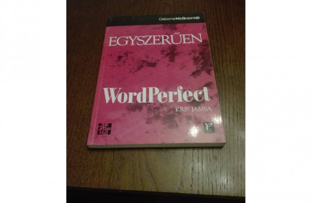 Egyszeren Wordperfect program cm knyv, alig hasznlt