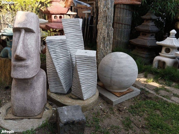 Egzotikus Moai kerti k szobor Fagyll mk Nem beton miniml